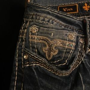 women’s rock revival mid-rise ankle skinny jeans SIZE 32